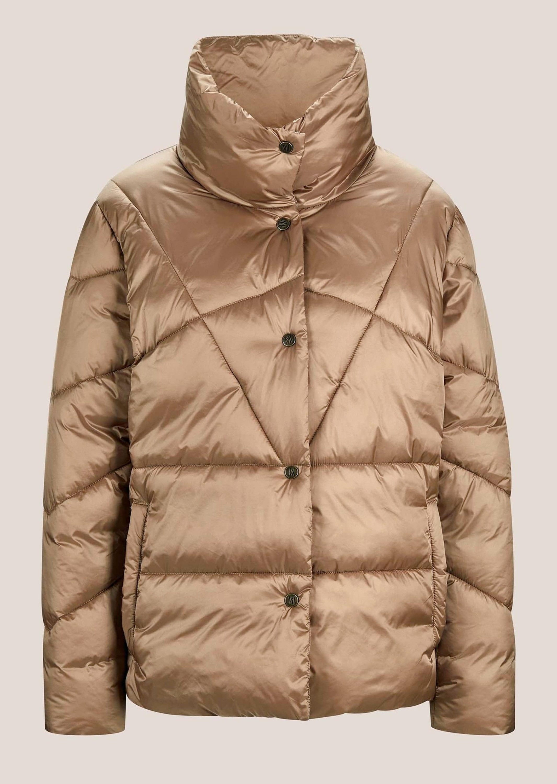 Steppjacke Wattierte Jacke mit Stehkragen, Stepp