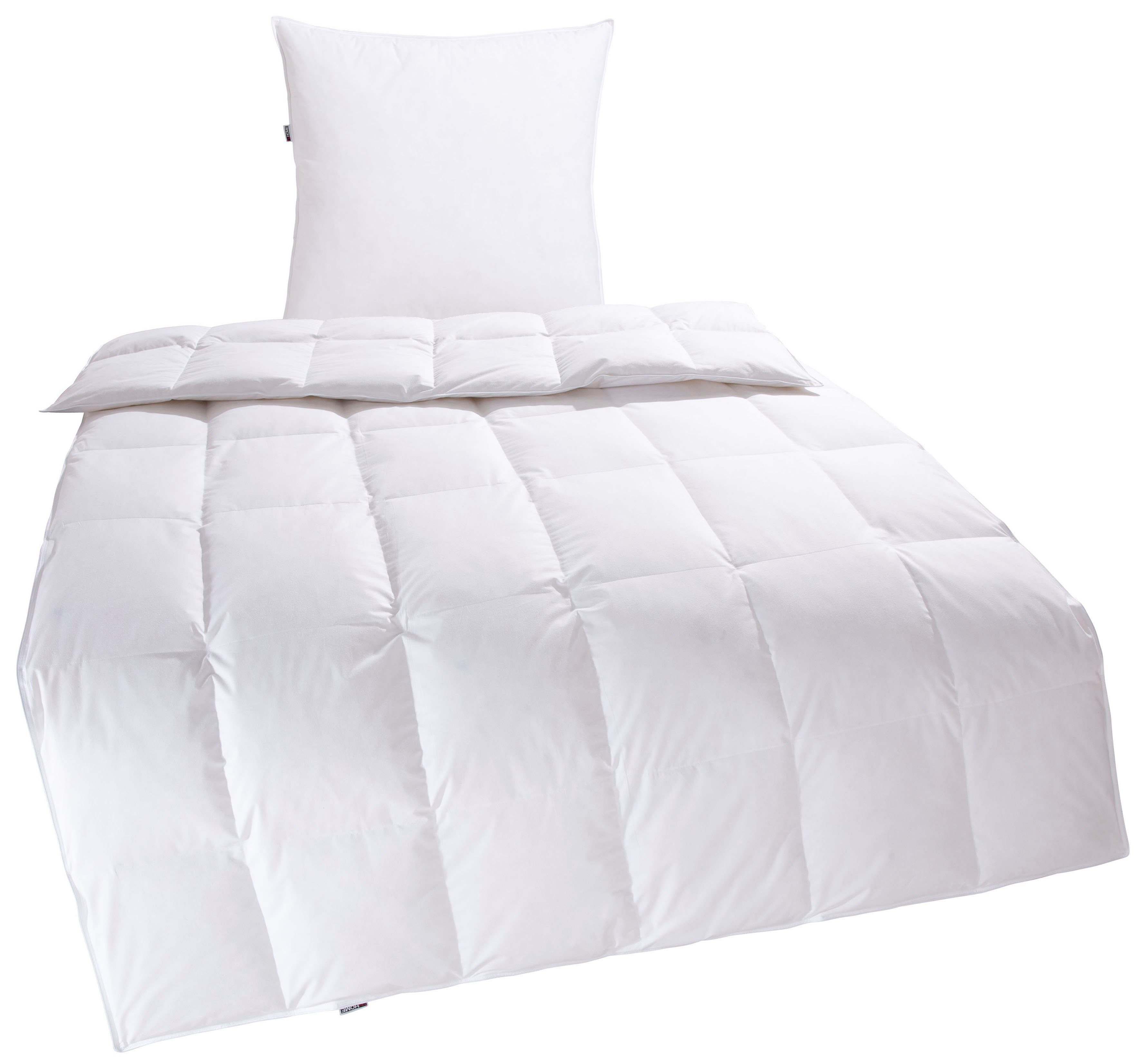 my home Federbettdecke + Kopfkissen Irah Bettdecke 135x200 cm, 155x220 cm, günstig online kaufen