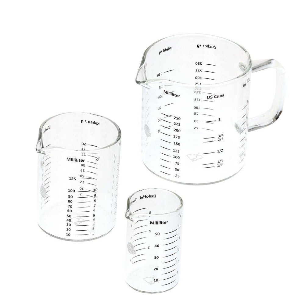 Treebox Messbecher, Borosilikatglas, (3-St)