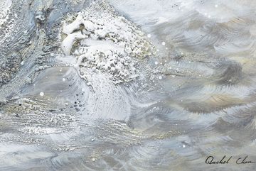 KUNSTLOFT Gemälde Rhythm of the Sea 120x60 cm, Leinwandbild 100% HANDGEMALT Wandbild Wohnzimmer