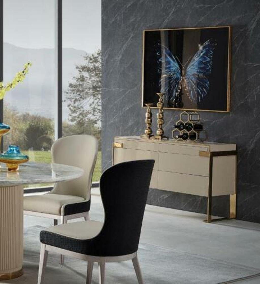 Küche Luxus Tisch Runder Rund Esstisch JVmoebel Wohnzimmer 135cm