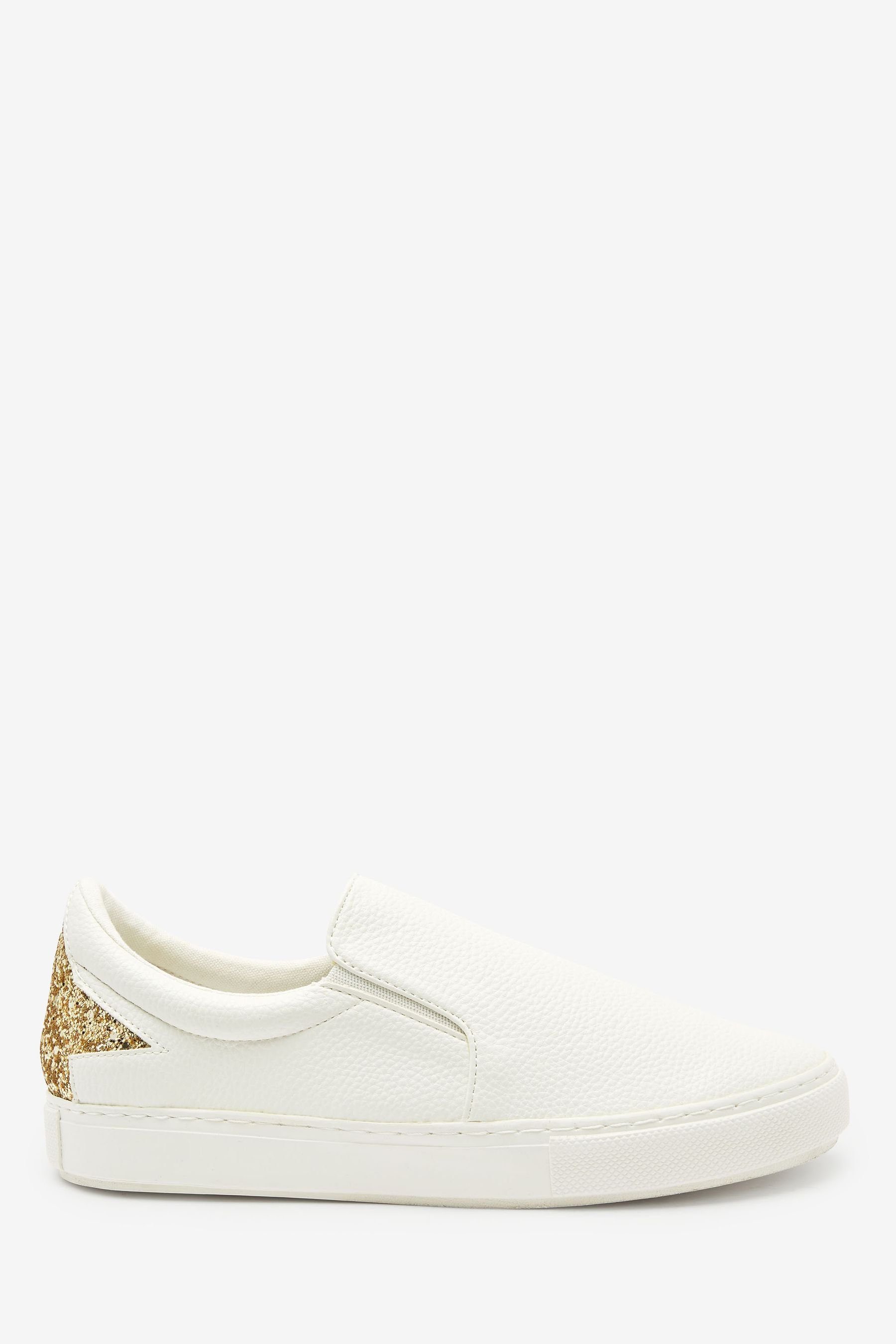 Next Forever Comfort Schlupfsneaker Sneaker (1-tlg) White&Gold