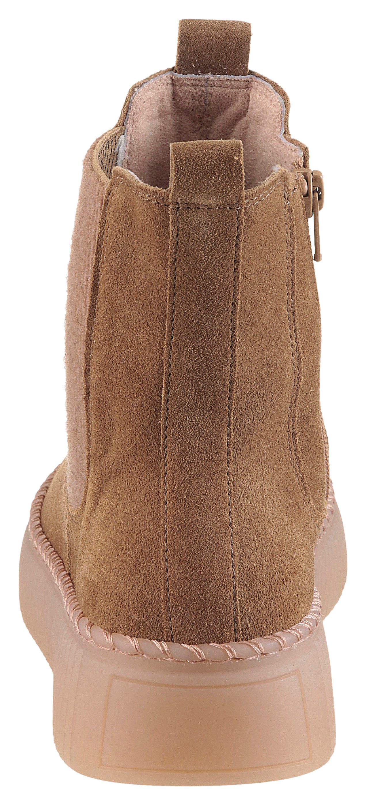 Gabor Chelseaboots, Plateau, Stiefelette mit Stretcheinsatz an der Außenseite