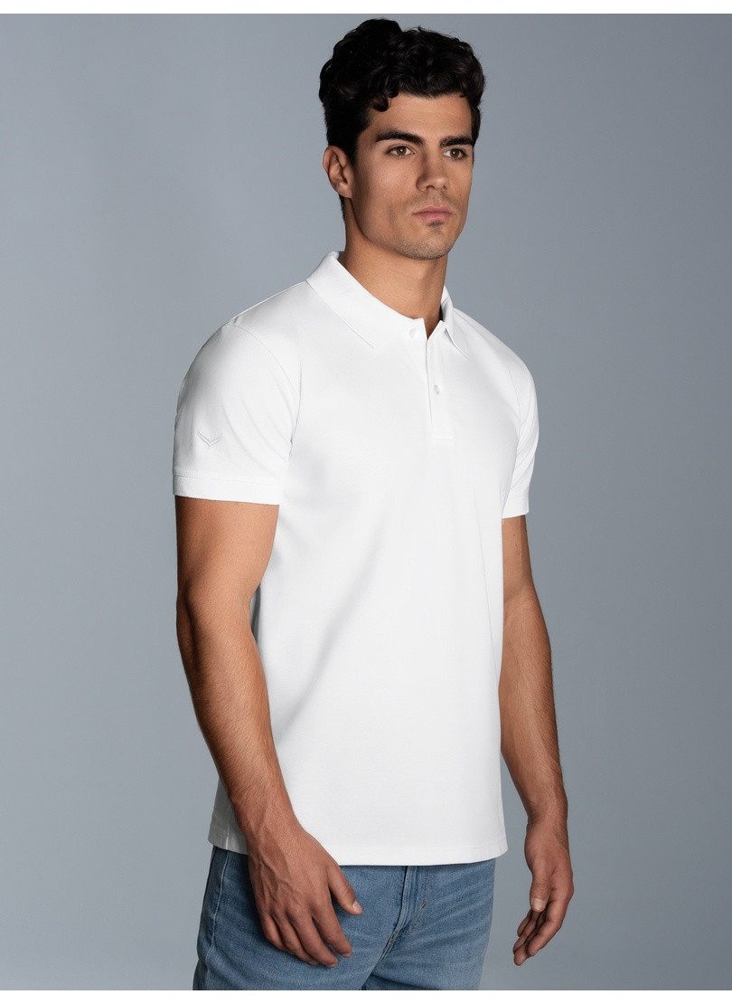 Trigema Poloshirt TRIGEMA Slim Fit Poloshirt aus DELUXE-Piqué (1-tlg)