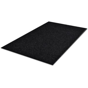 Fußmatte Schwarze PVC Türmatte 90 x 120 cm, furnicato, Rechteckig