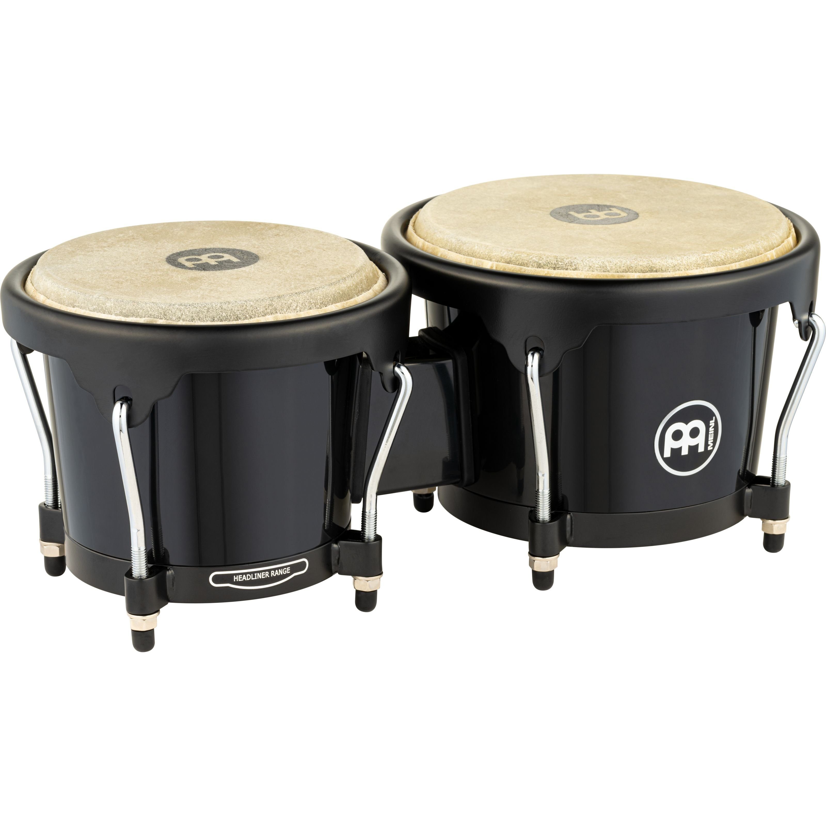 Meinl Percussion Bongo,Headliner Bongos HB50BK, Black, Black HW, Percussion, Bongos, Headliner Bongos HB50BK, Black, Black HW - Bongo