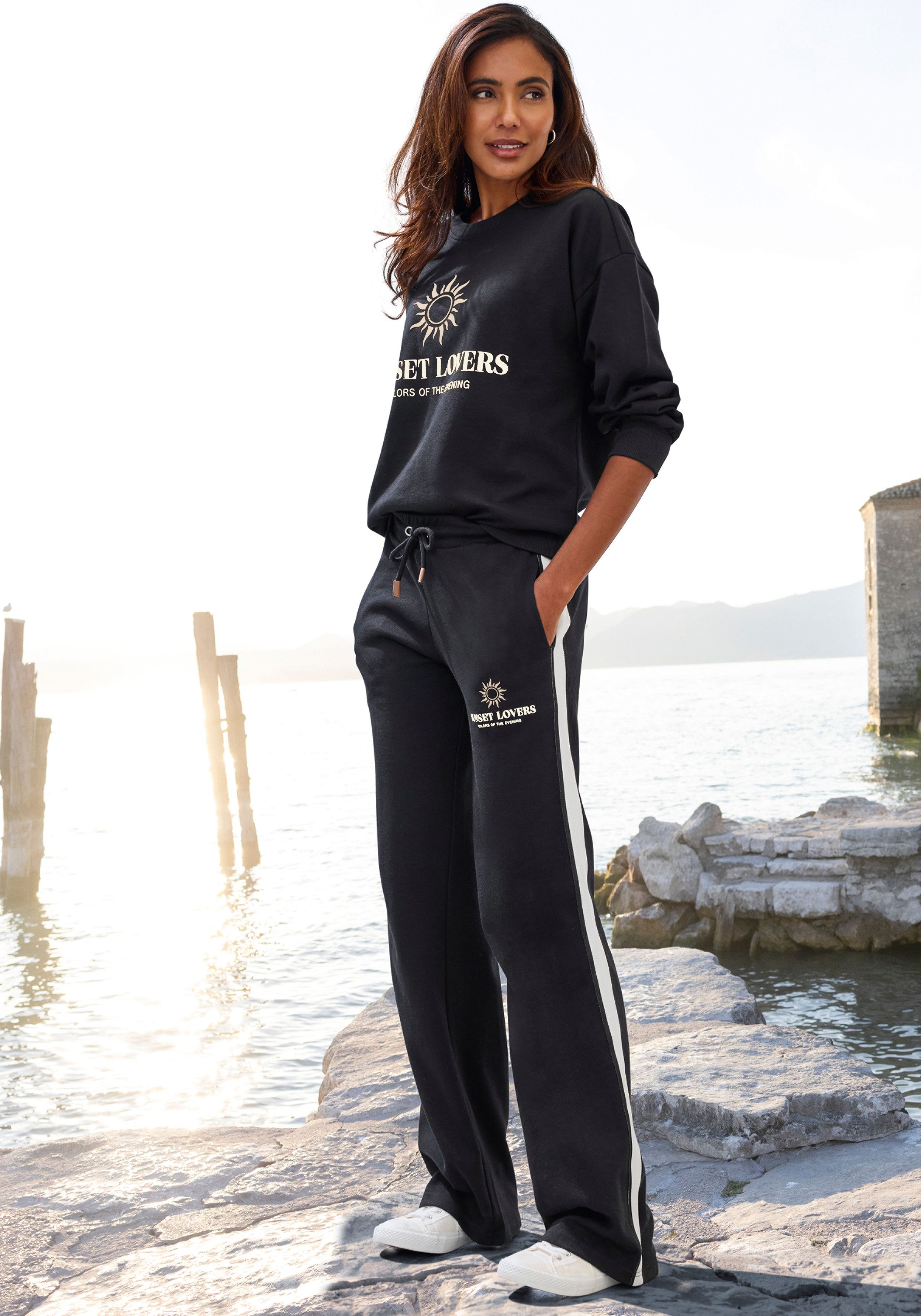 H.I.S Sweatshirt mit großem Front-Print, Loungewear