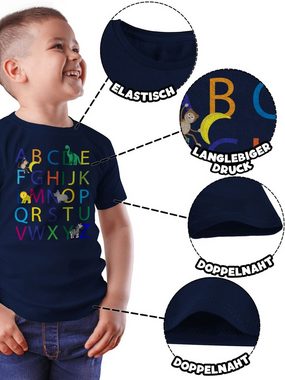 Shirtracer T-Shirt ABC Einschulung Einschulung Junge Schulanfang Geschenke
