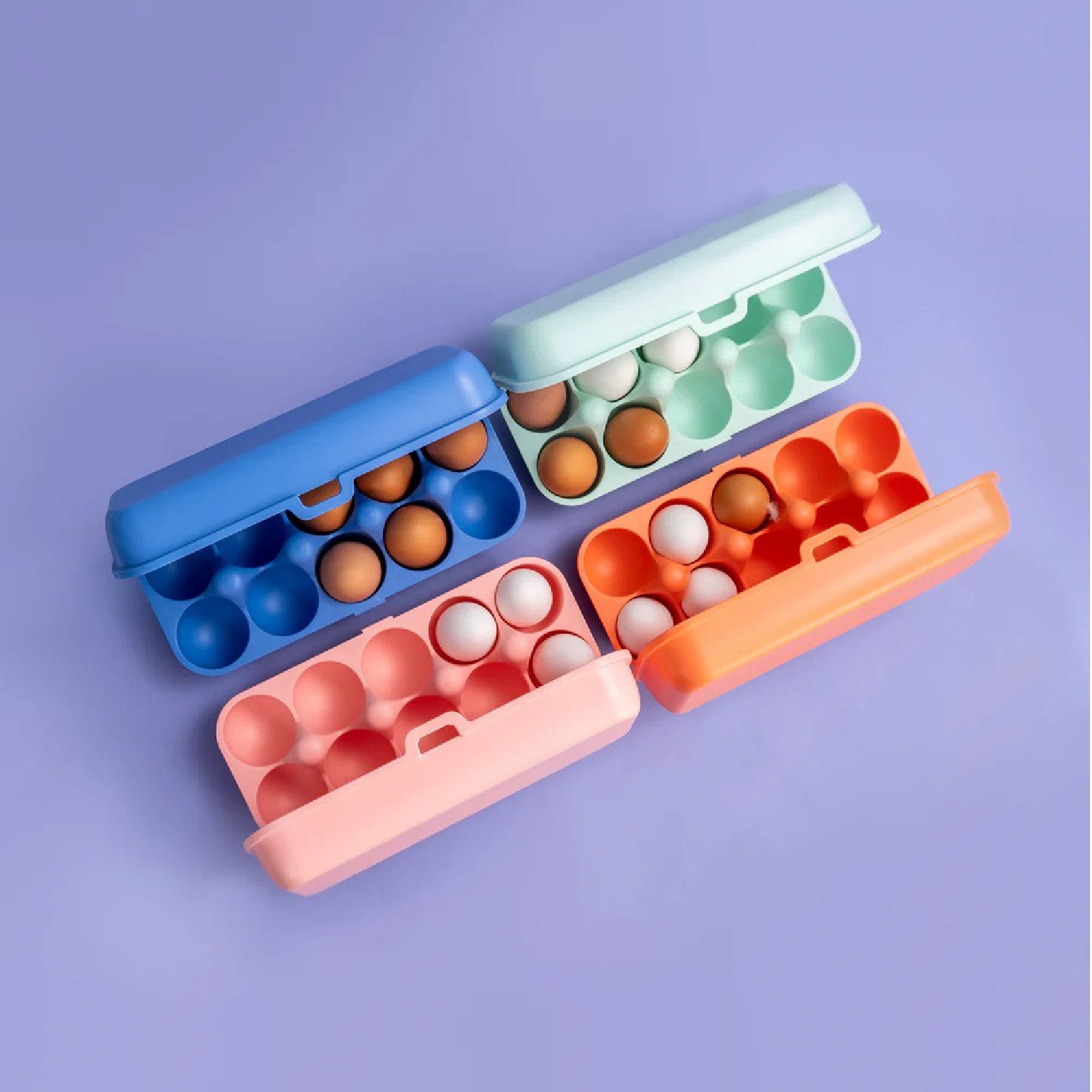 KOZIOL Eierkorb Eierbox Eggs To Go sweet pink, Kunststoff
