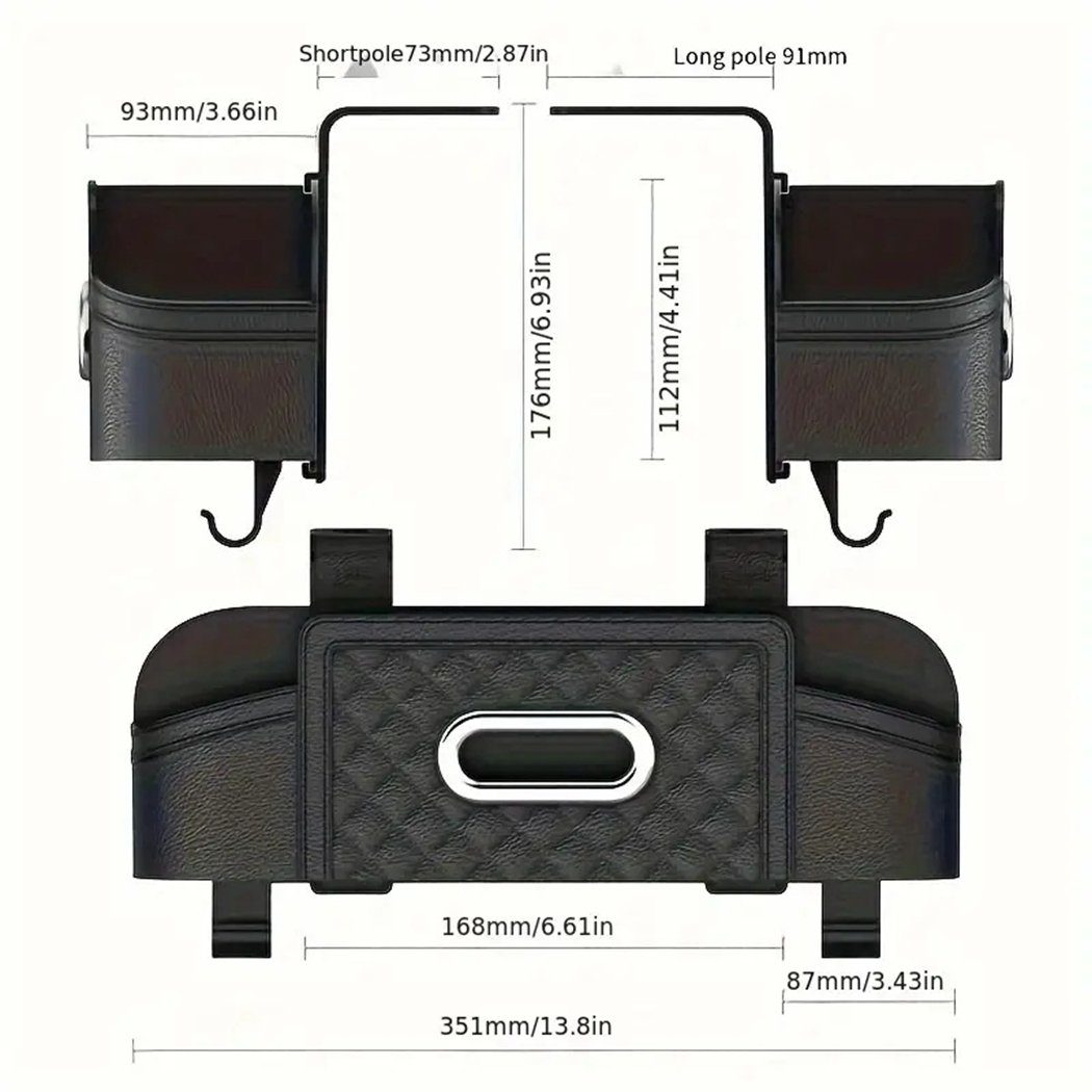 Auto Gelb Sitz Box Multi-funktionale TUABUR Lagerung Auto Box Zurück Lagerung Auto-Rückenlehnentasche