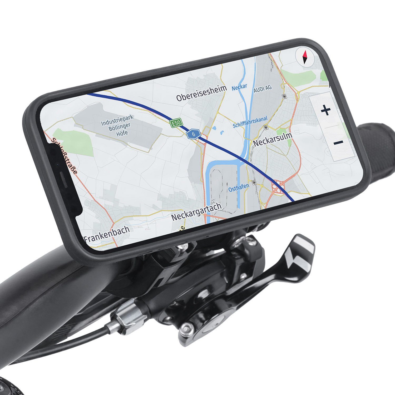 Wicked Chili Motorrad Fahrrad Handy Halterung für iPhone 12 / 12 Pro Handy-Halterung, (1er Set)