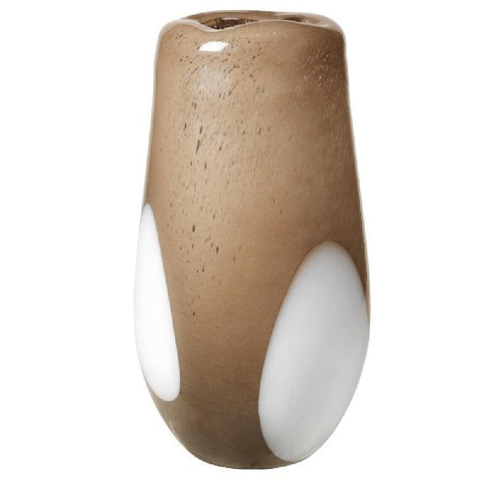 Broste Copenhagen Dekovase Vase Ada Dot Simply Taupe Warm Grey (19,5x37cm)