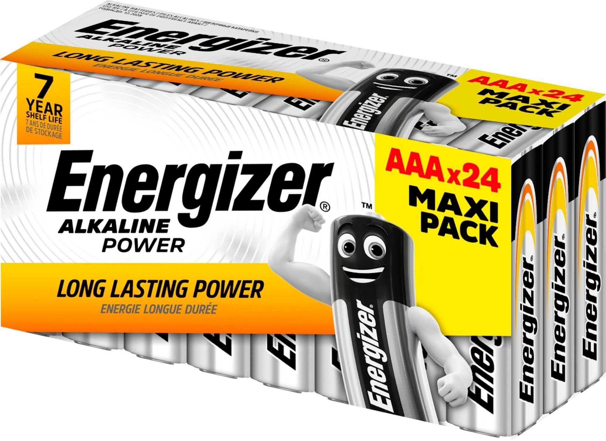 Energizer Energizer Power Micro (AAA)-Batterie Alkali-Mangan 1.5 V 24 St. Batterie