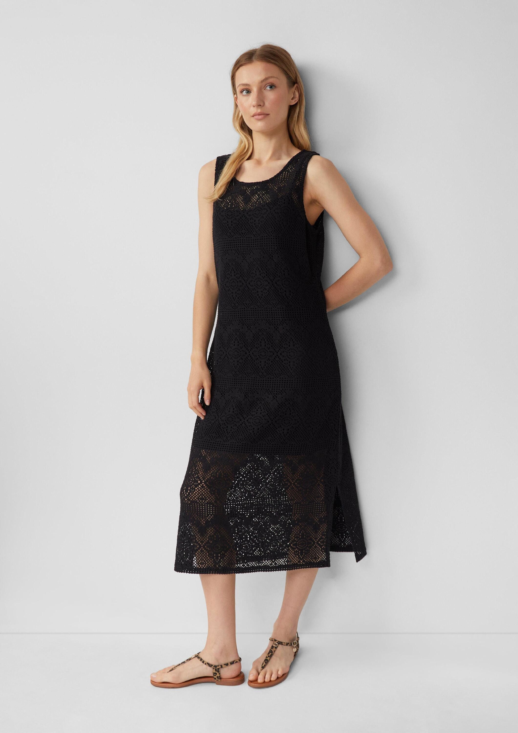 s.Oliver Minikleid Kleid Häkel-Kleid mit Jerseyfutter günstig online kaufen