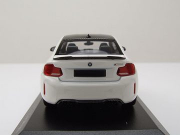 Minichamps Modellauto BMW M2 CS 2020 weiß mit schwarzen Felgen Modellauto 1:43 Minichamps, Maßstab 1:43