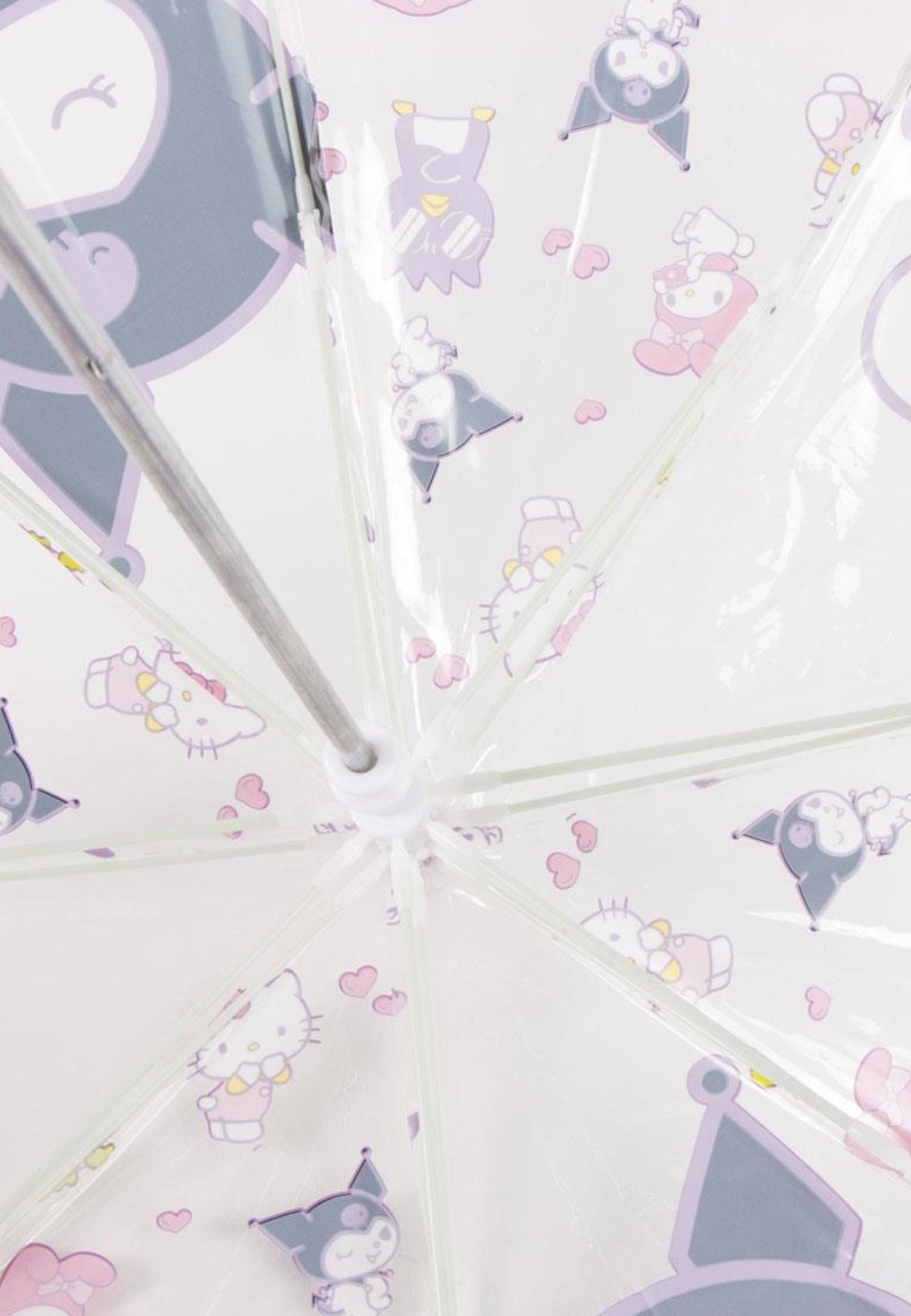 Disney Taschenregenschirm Hello Kitty Transparenter Regenschirm Manuell Kinder