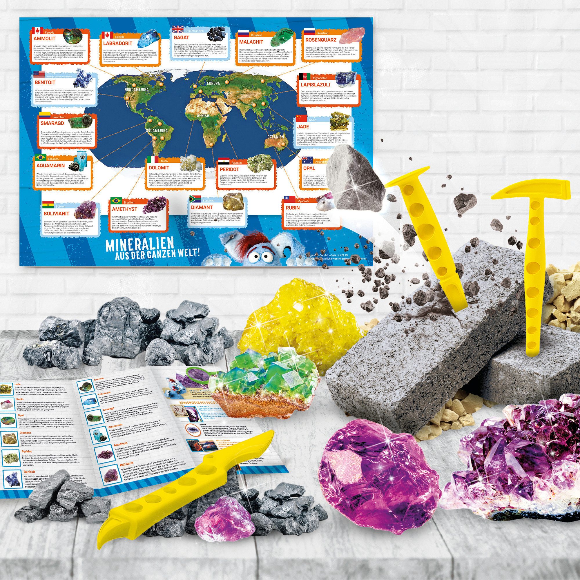 Lisciani Experimentierkasten Woozle Goozle Edelsteine aus aller Welt