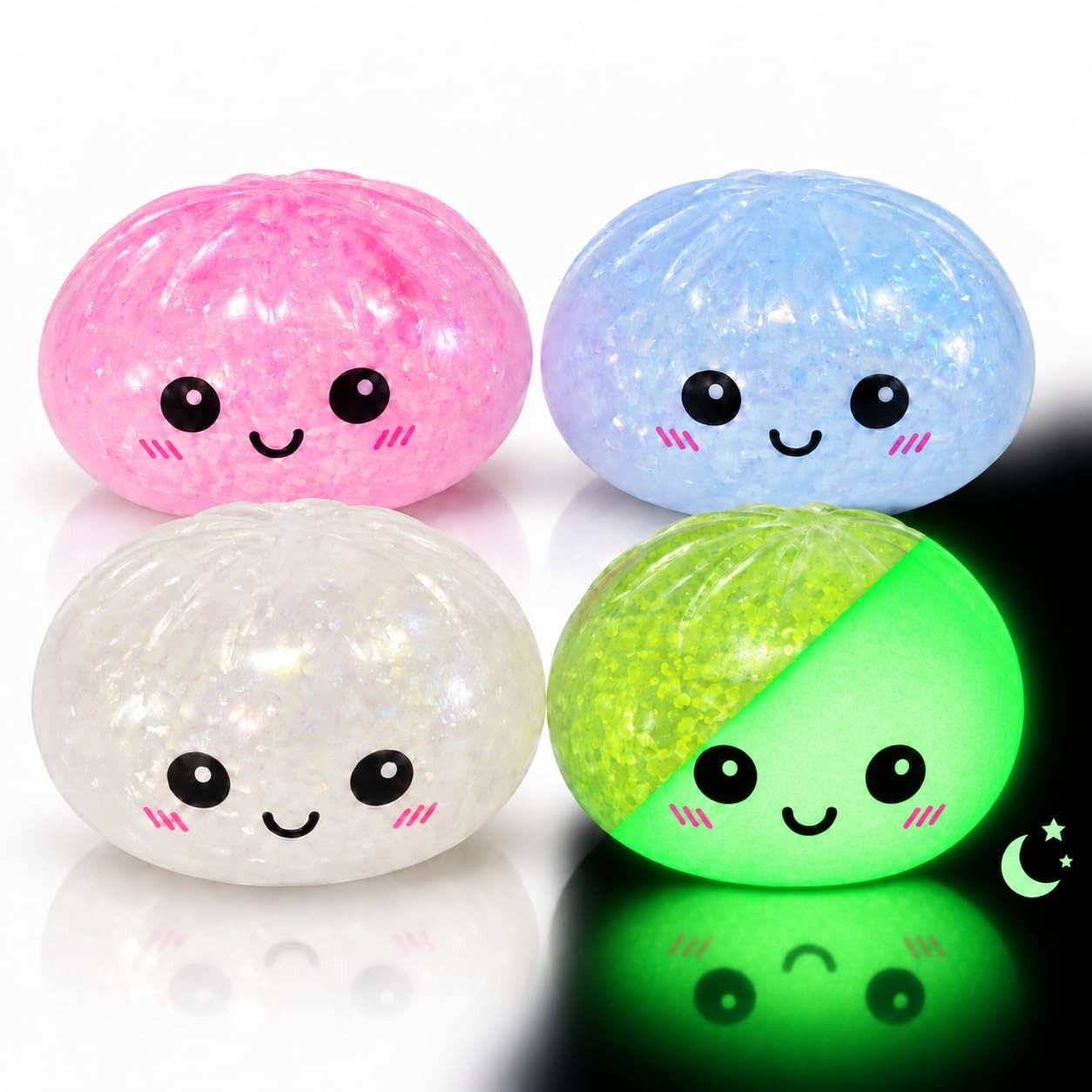 TK Gruppe Fidget-Gadget XXL Dumpling Squishy Antistress-Spielzeug Ablenkung Büro, Alltag