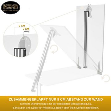 KDR Produktgestaltung Klapptisch 80x50 Wandklapptisch Esstisch Küchentisch Schreibtisch Wand Tisch, Weiß