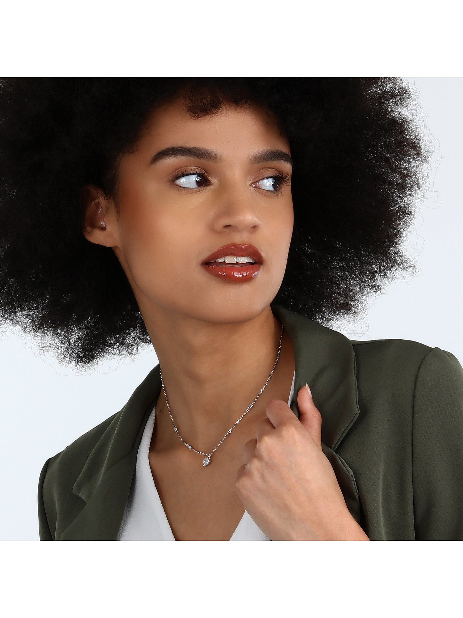 CHRIST Silberkette CHRIST Damen-Kette 925er Silber, recycelt Zirkonia günstig online kaufen