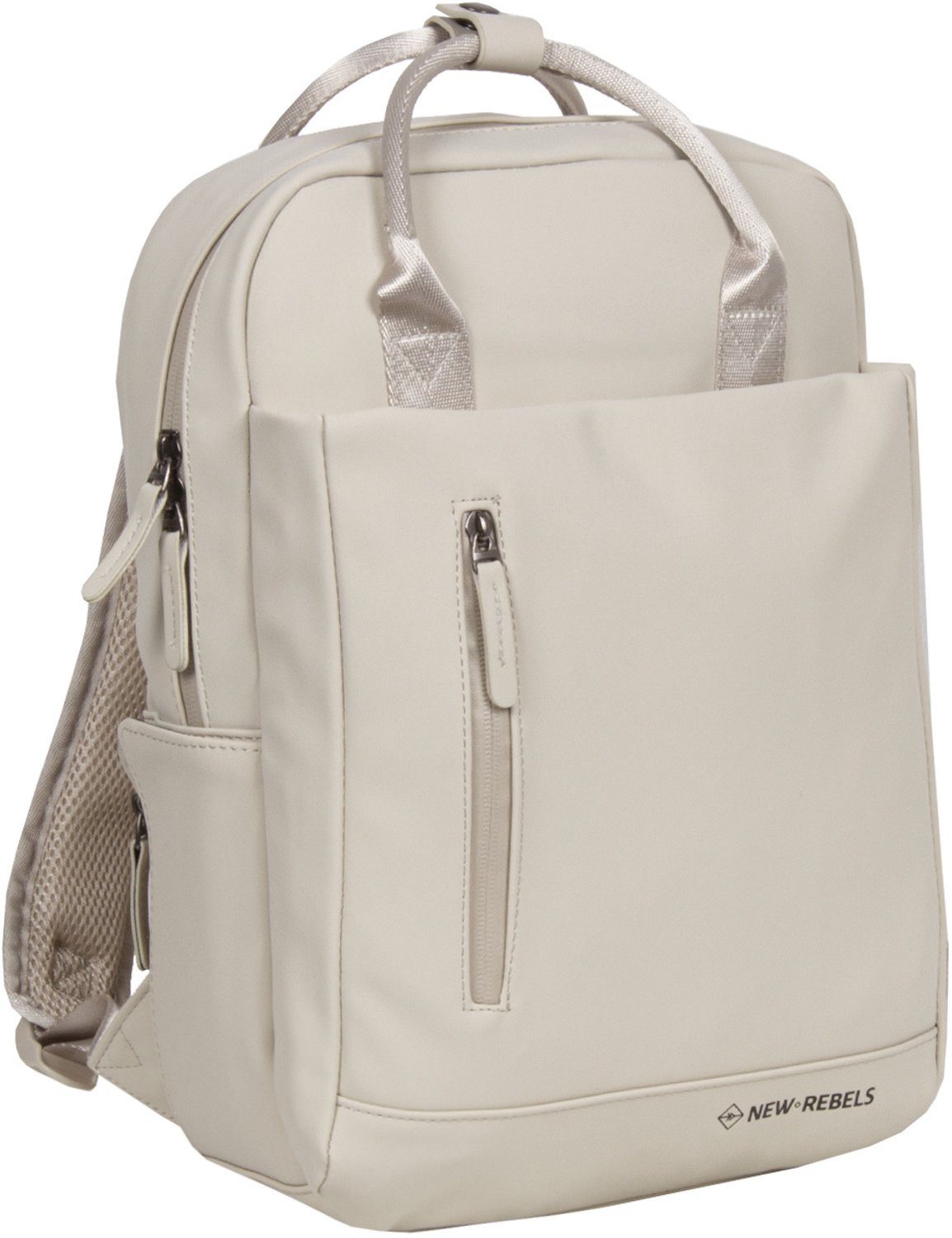 NEW REBELS Rucksack Harper Miami 9L wasserabweisender Rucksack mit 13-Zoll Laptopfach, Bei, mit Laptopfach