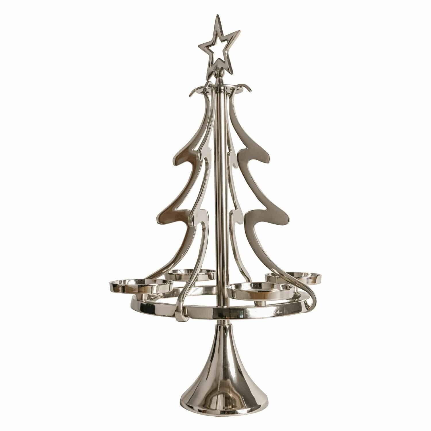 Mirabeau Adventskranz Adventskranzständer Gaetana silber