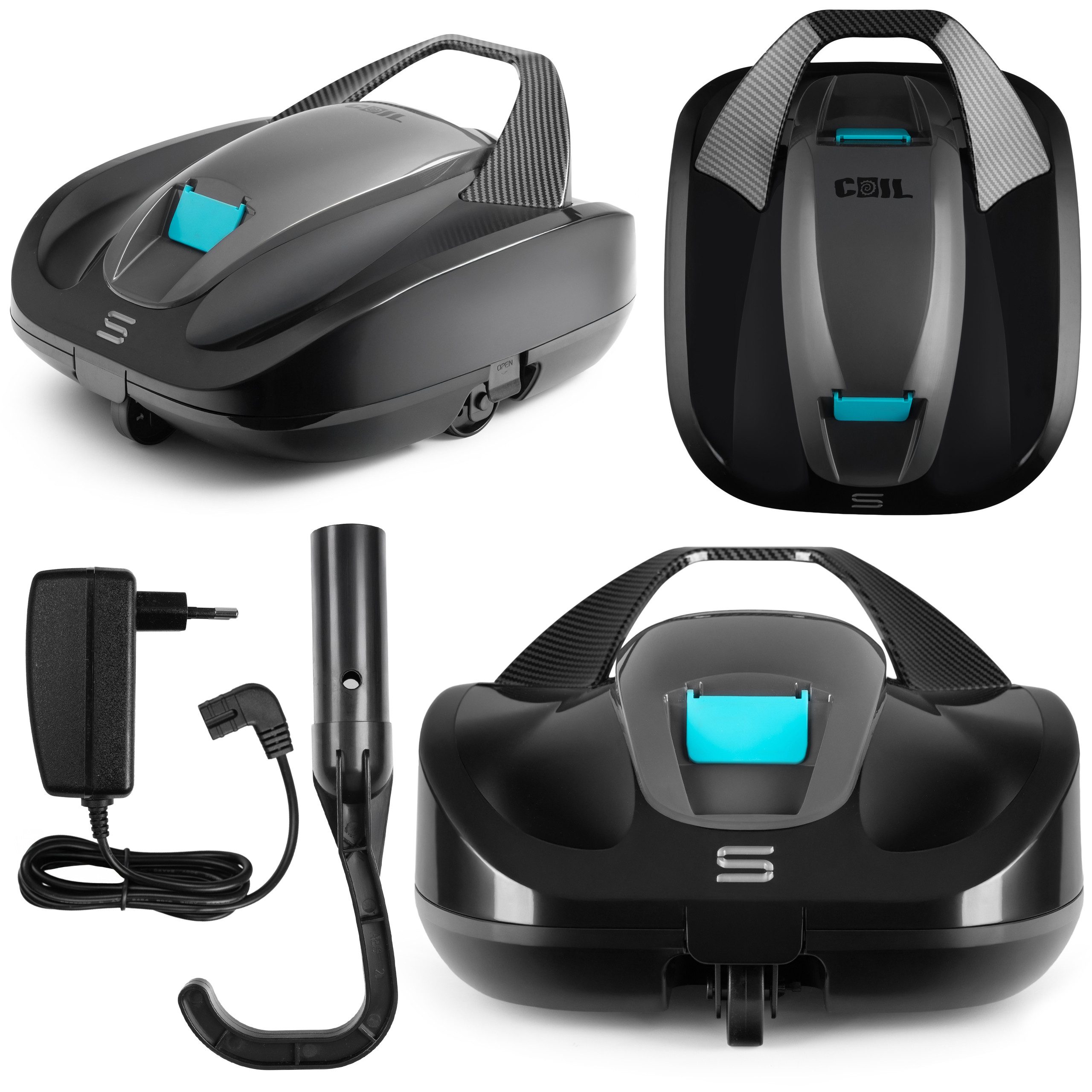 COIL Poolroboter Poolreinigungsroboter - Akku Poolroboter - Kabelloser Poolreiniger, 100 Minuten Laufzeit – IPX8 Wasserdicht - Akku - bis zu 85 m²