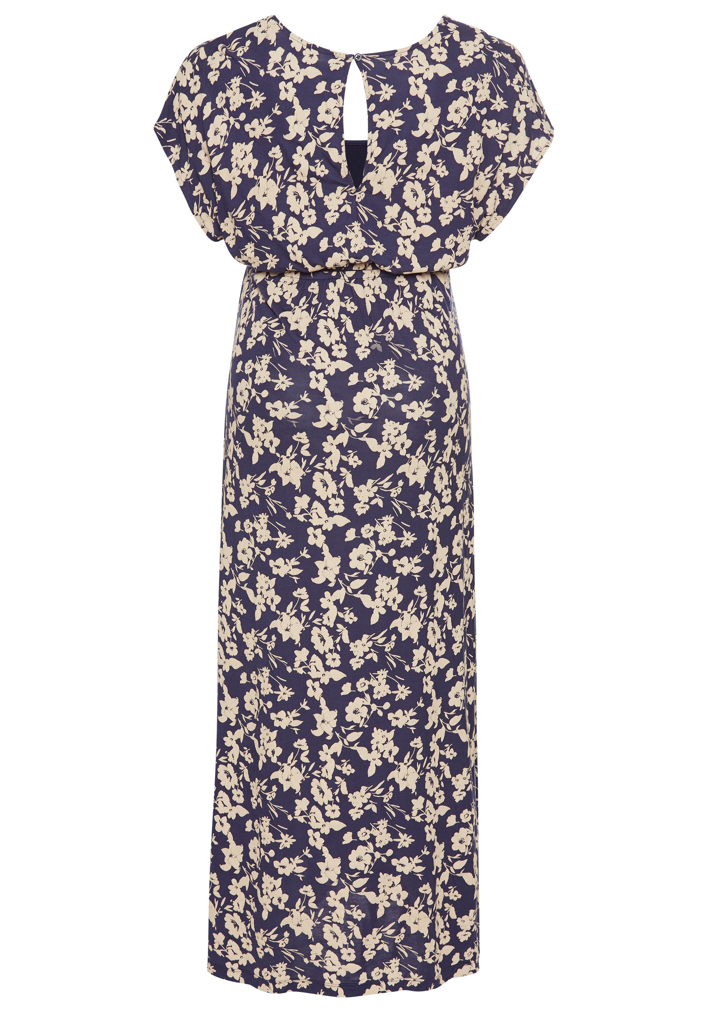 Nine-month maternity dress, long pregnancy and nursing dress, jersey dress for pregnancy and breastfeeding