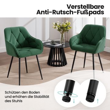 Woltu Polsterstuhl (Set, 2 St), Esszimmerstühle Ergonomisches Design Stuhl