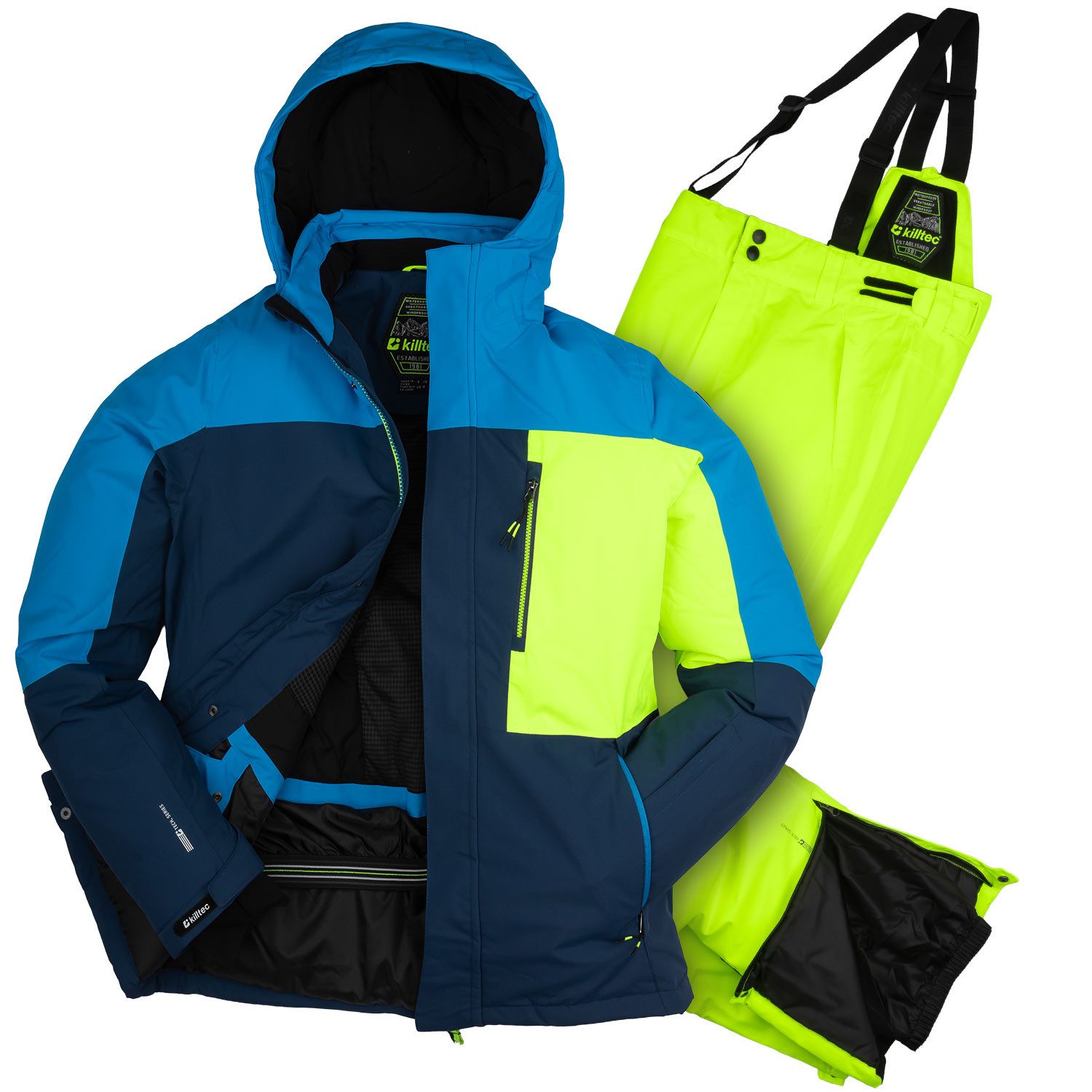 Killtec Skianzug für Jungen Alpin Skijacke + Skihose, wasserdicht - winddicht - atmungsaktiv - mit Schneefang