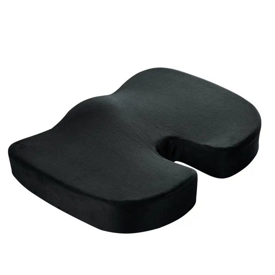 für Gel-Sitzkissen Sitzkissen TUABUR Komfort Memory-Schaum Stuhlkissen – kühlendes Schwarz aus