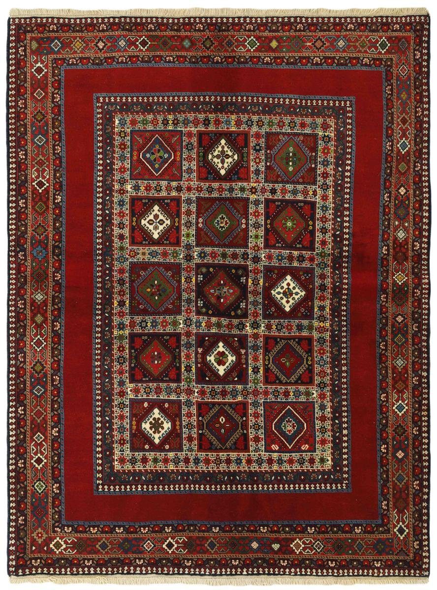 Orientteppich Yalameh 156x204 Handgeknüpfter Orientteppich / Perserteppich, Nain Trading, rechteckig, Höhe: 12 mm