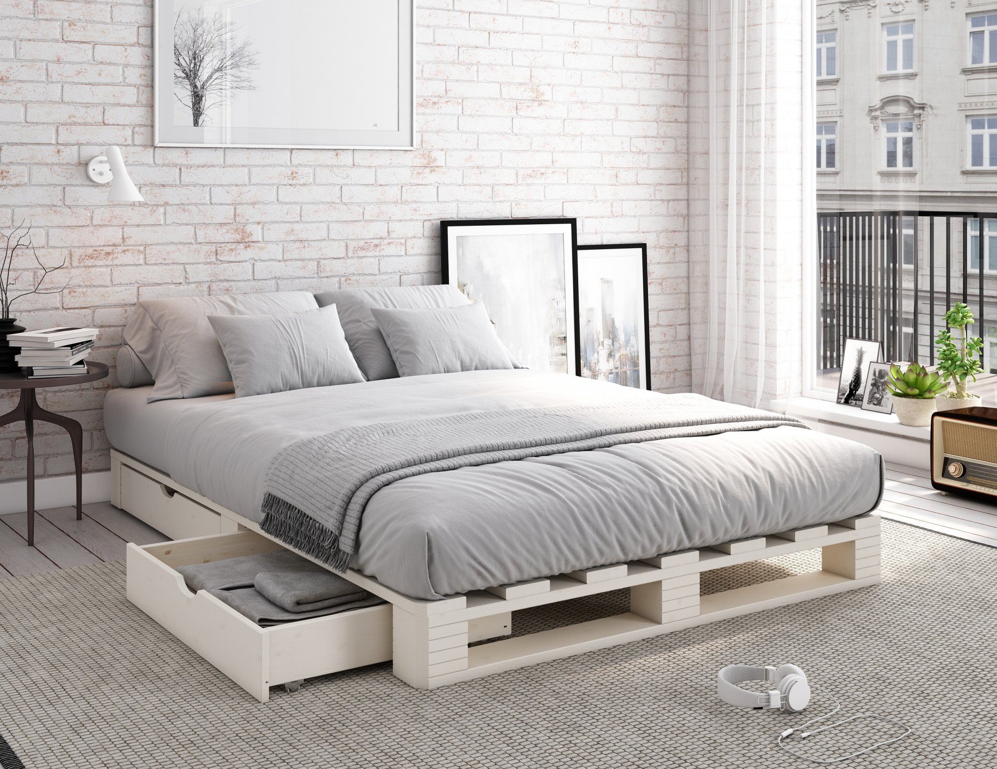Home affaire Palettenbett "ALASCO " BESTSELLER! günstig online kaufen