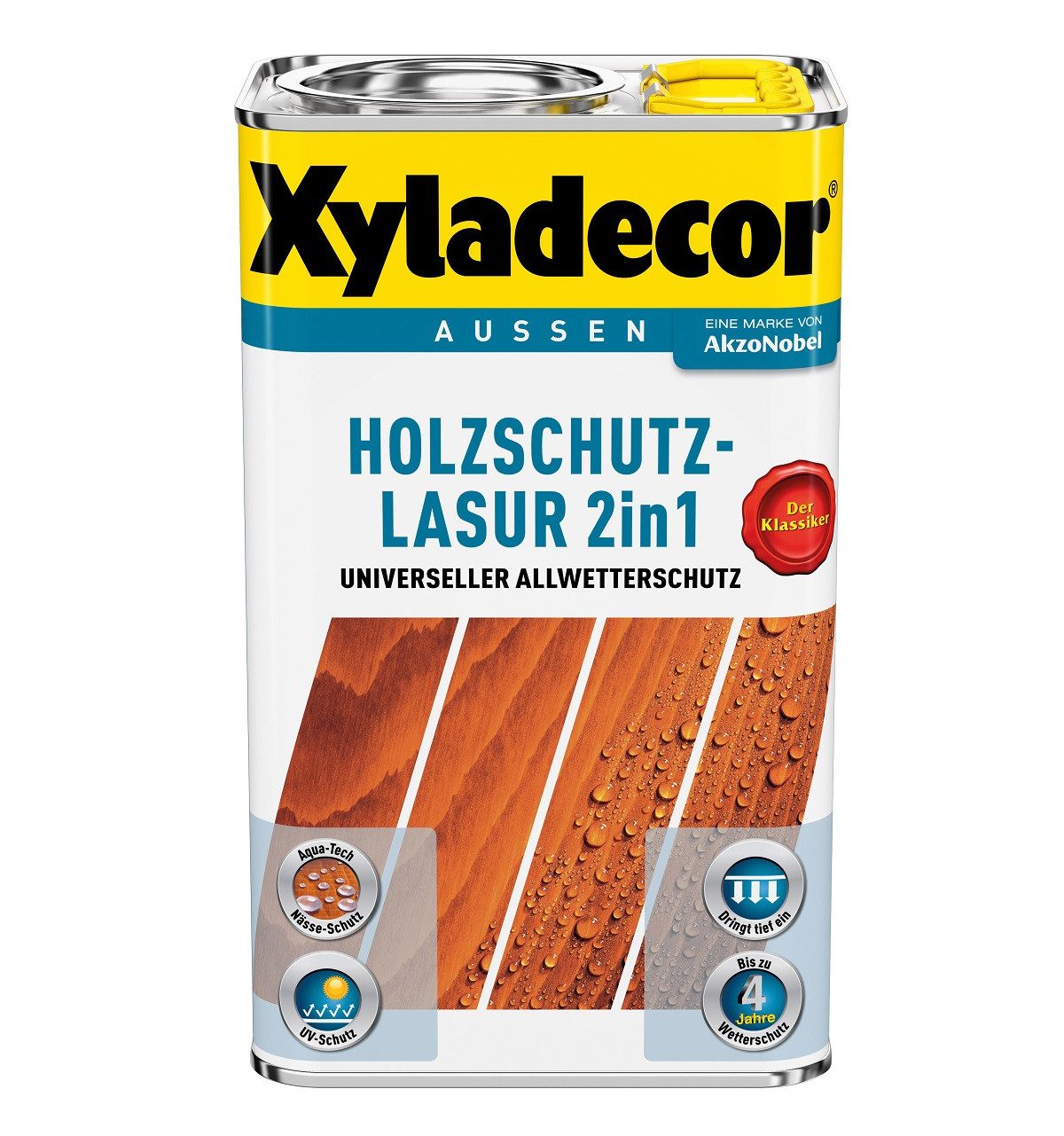 Xyladecor  Holzschutzlasur XYLADECOR Holzschutzlasur Nußbaum 2,5 Ltr
