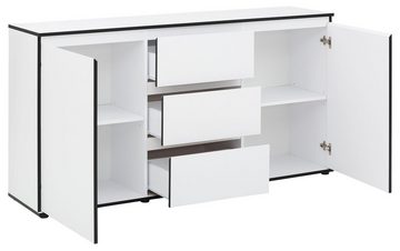 HELA Sideboard Ariana, mit angeschrägten Griffmulden, Breite 160 cm