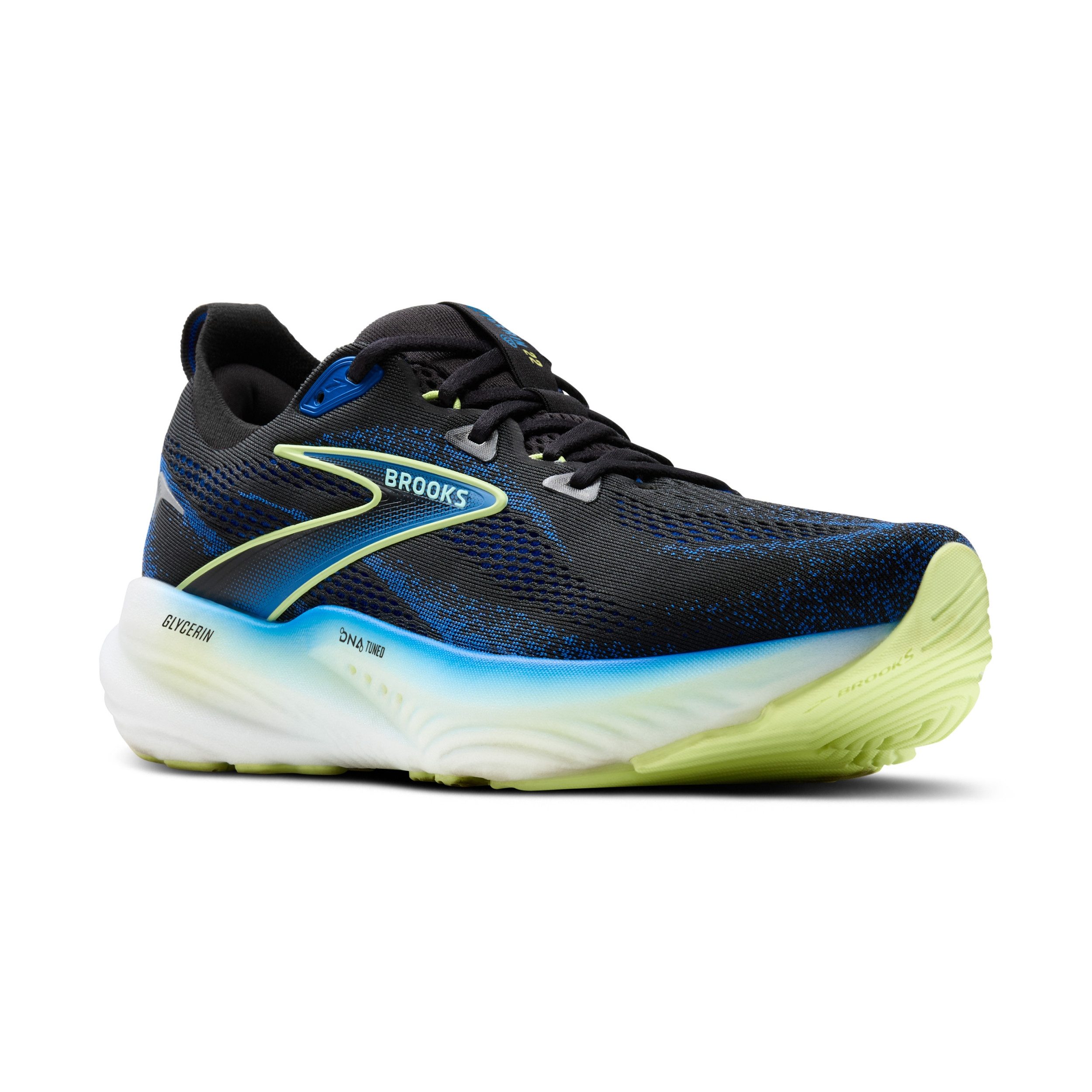 Brooks Glycerin 22 BLACK/COBALT/NEO YELLOW Laufschuh günstig online kaufen