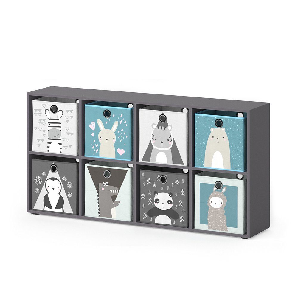 Vicco Bücherregal Scutum, Grau, 143 x günstig online kaufen