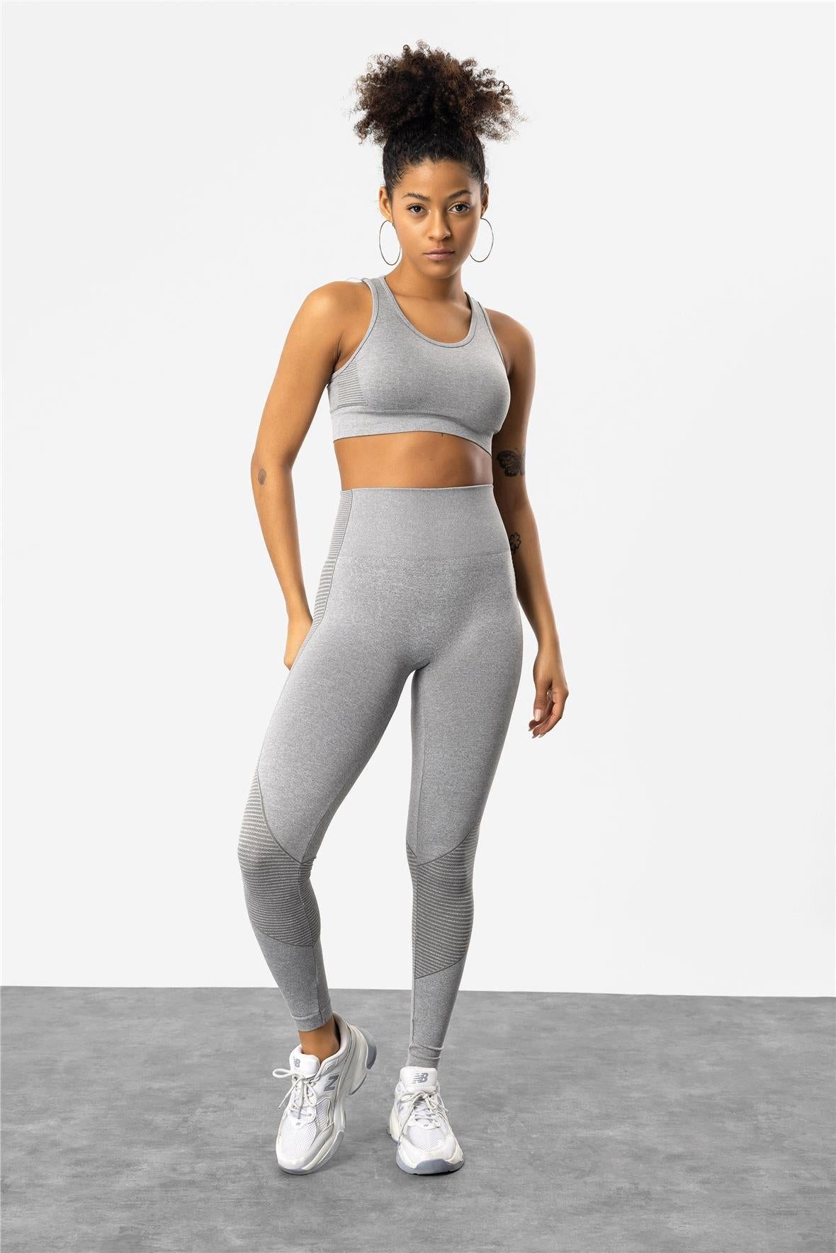 Leggings Sportleggings mit hohem Bund