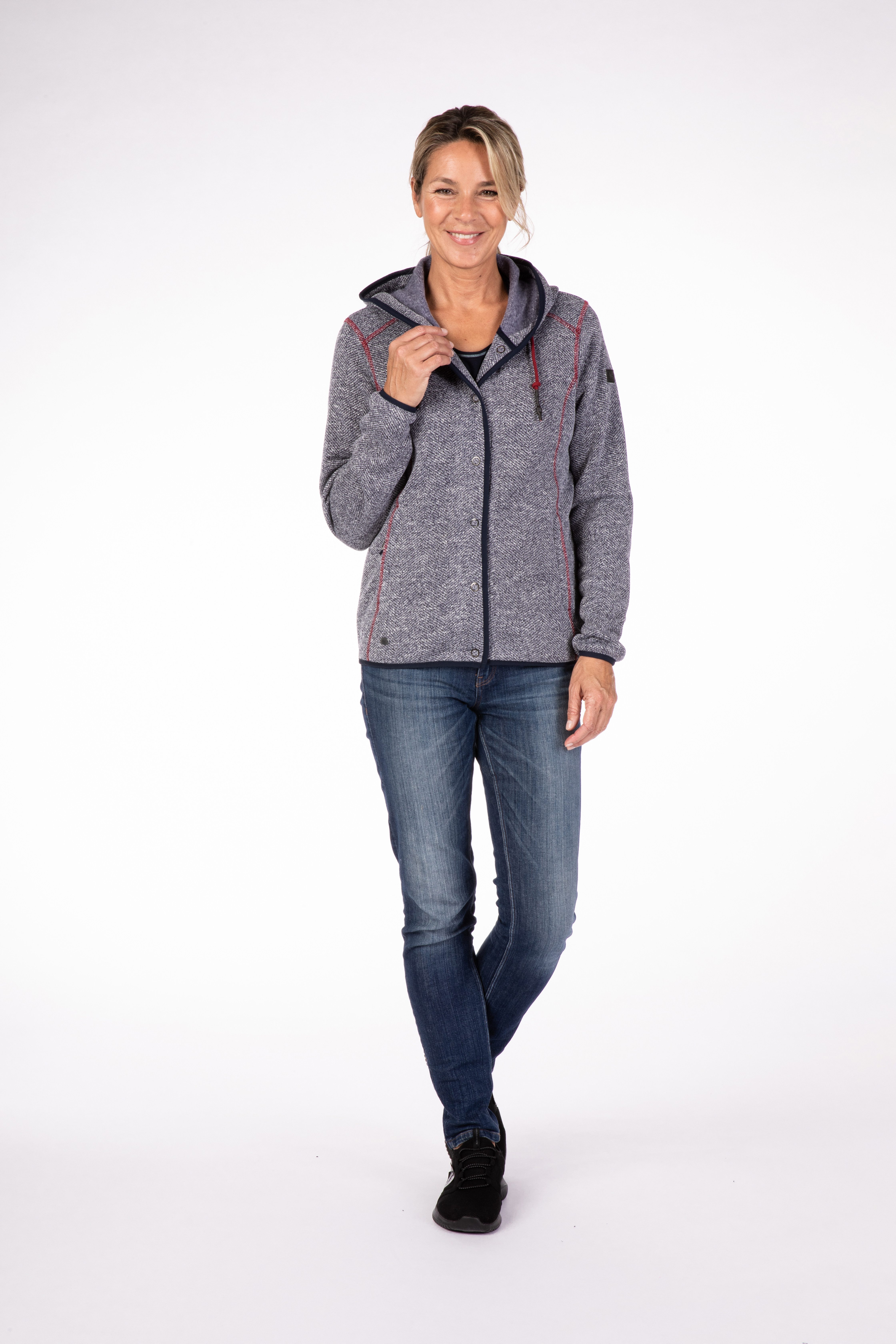 LPO Fleecejacke SASKWOOD II WOMEN weiche Fleecejacke in traditioneller Optik