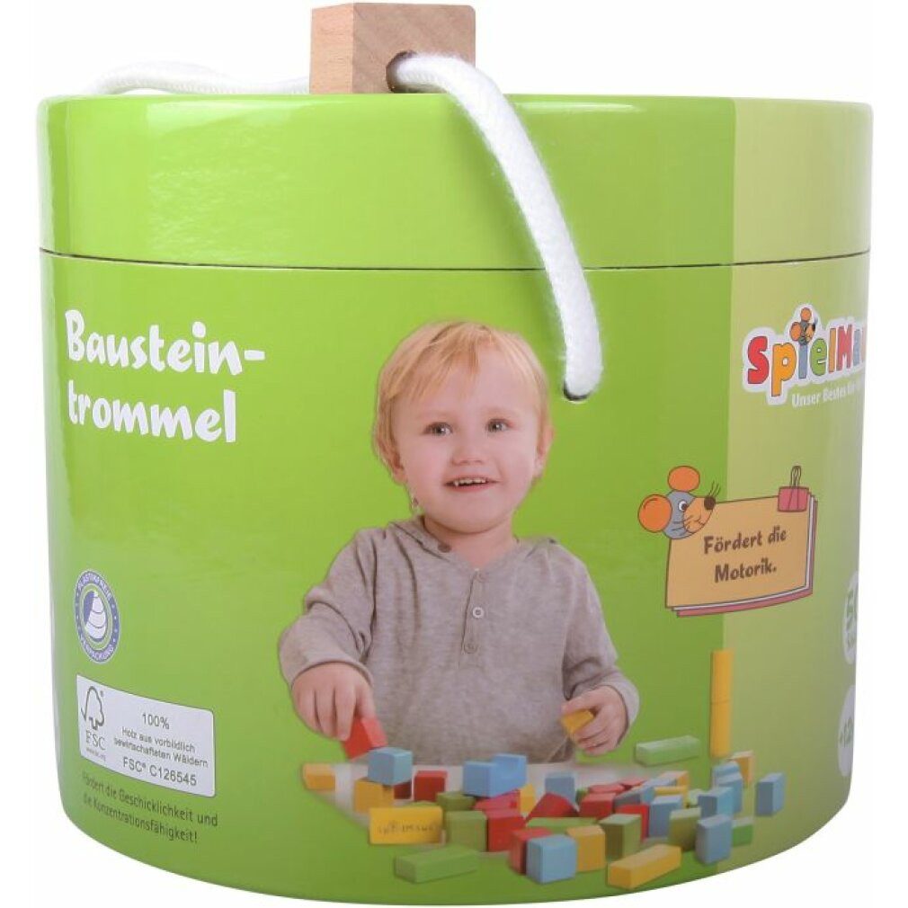 Vedes SMH Holzbausteine bunt 50-tlg. Spielbausteine, (Packung)