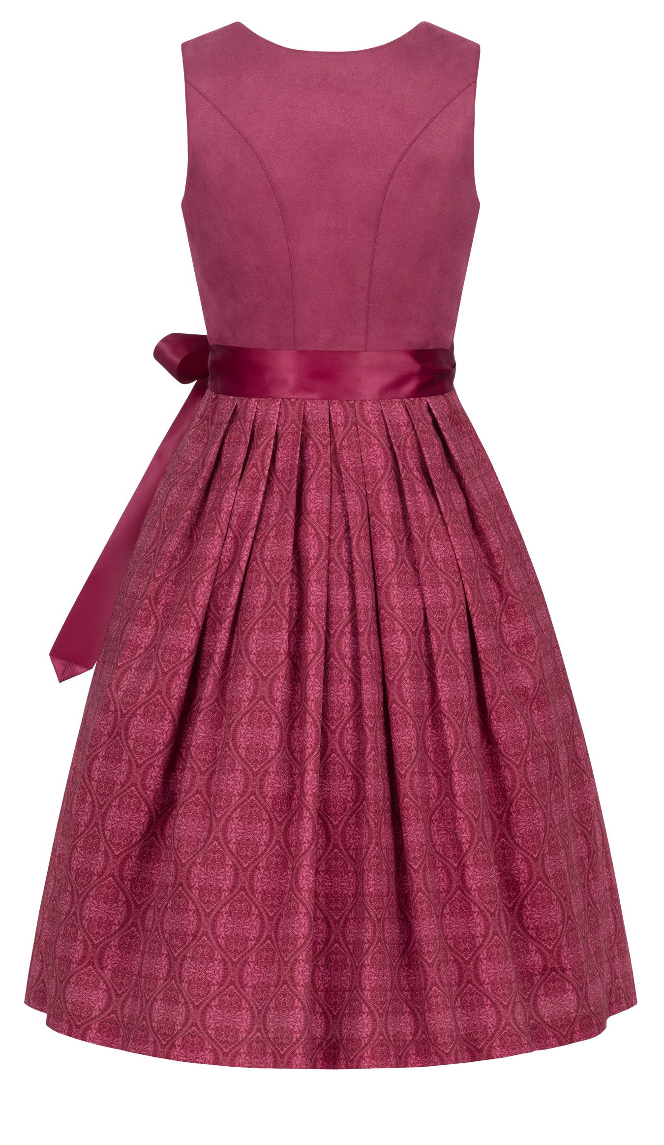 Nübler Trachtenkleid Midi Dirndl Gundi in Beere von Nübler - Rocklänge 65 cm
