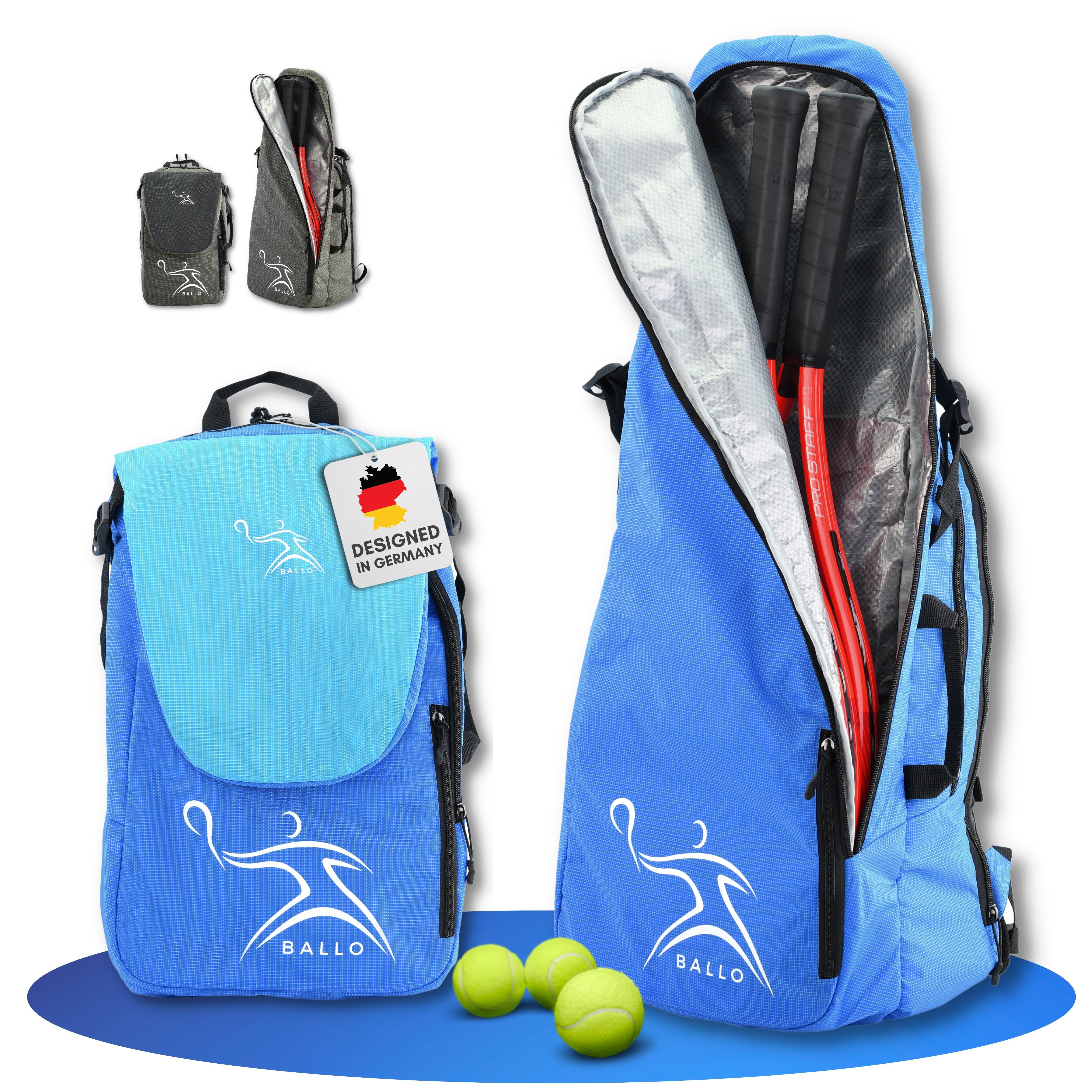 Tennisrucksack Tennistasche Schlägertasche Rucksack Tasche Tennis Badmintion