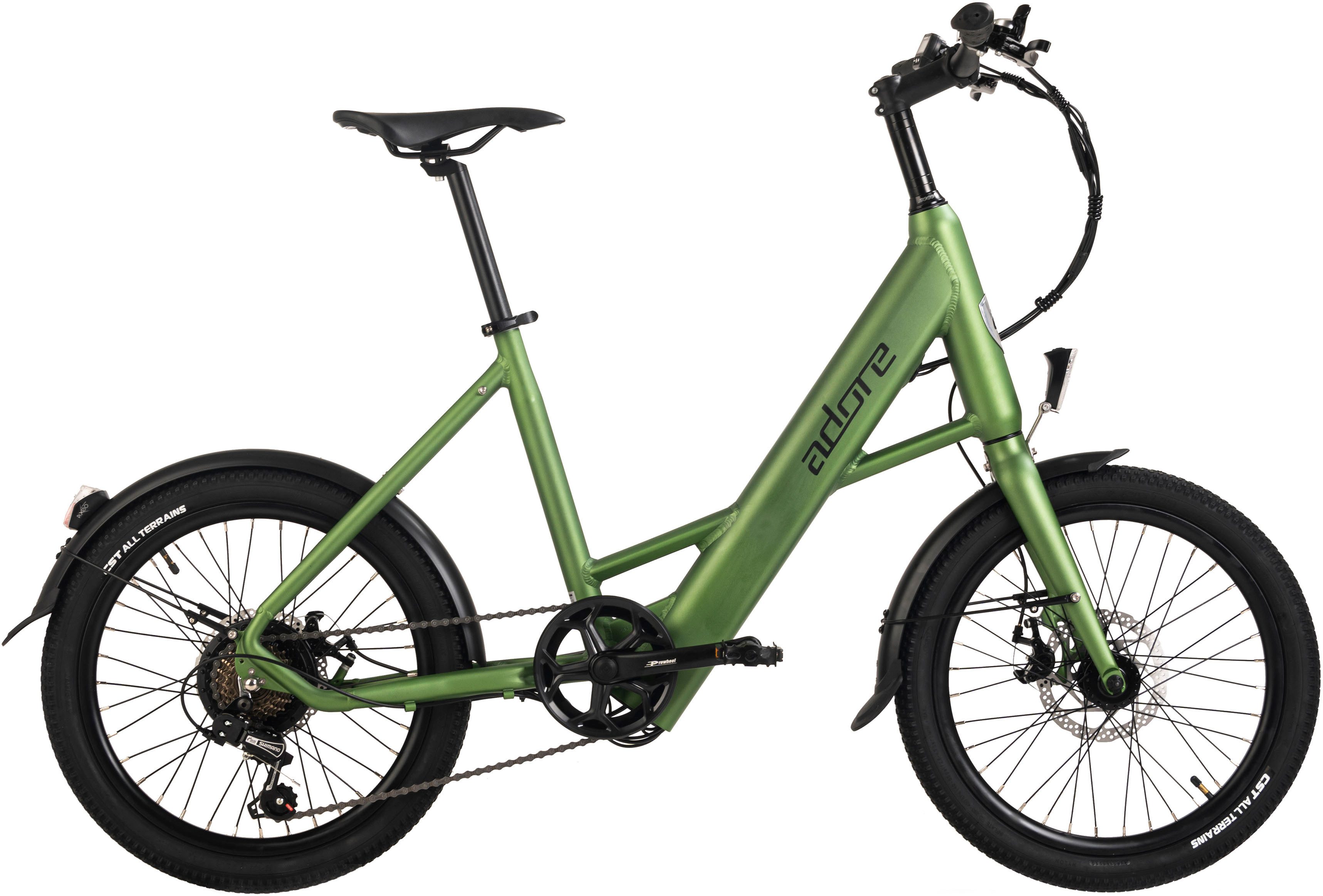 Adore E-Bike Cityrad C-200, 7 Gang Shimano Tourney Schaltwerk, Kettenschaltung, Heckmotor, 374,4 Wh, Pedelec, Elektrofahrrad für Damen u. Herren