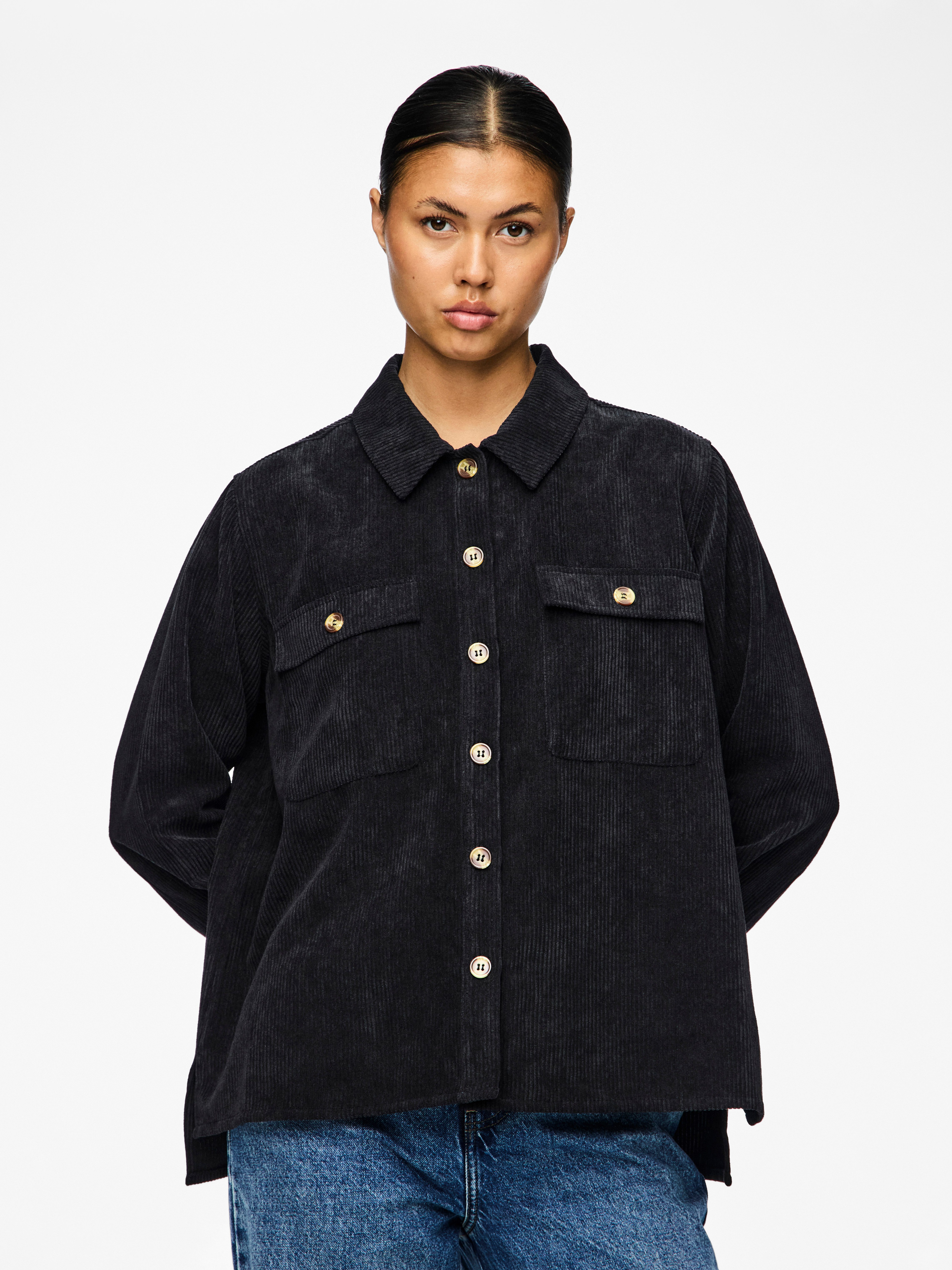 pieces Hemdbluse PCEFFI LS SHIRT WVN günstig online kaufen