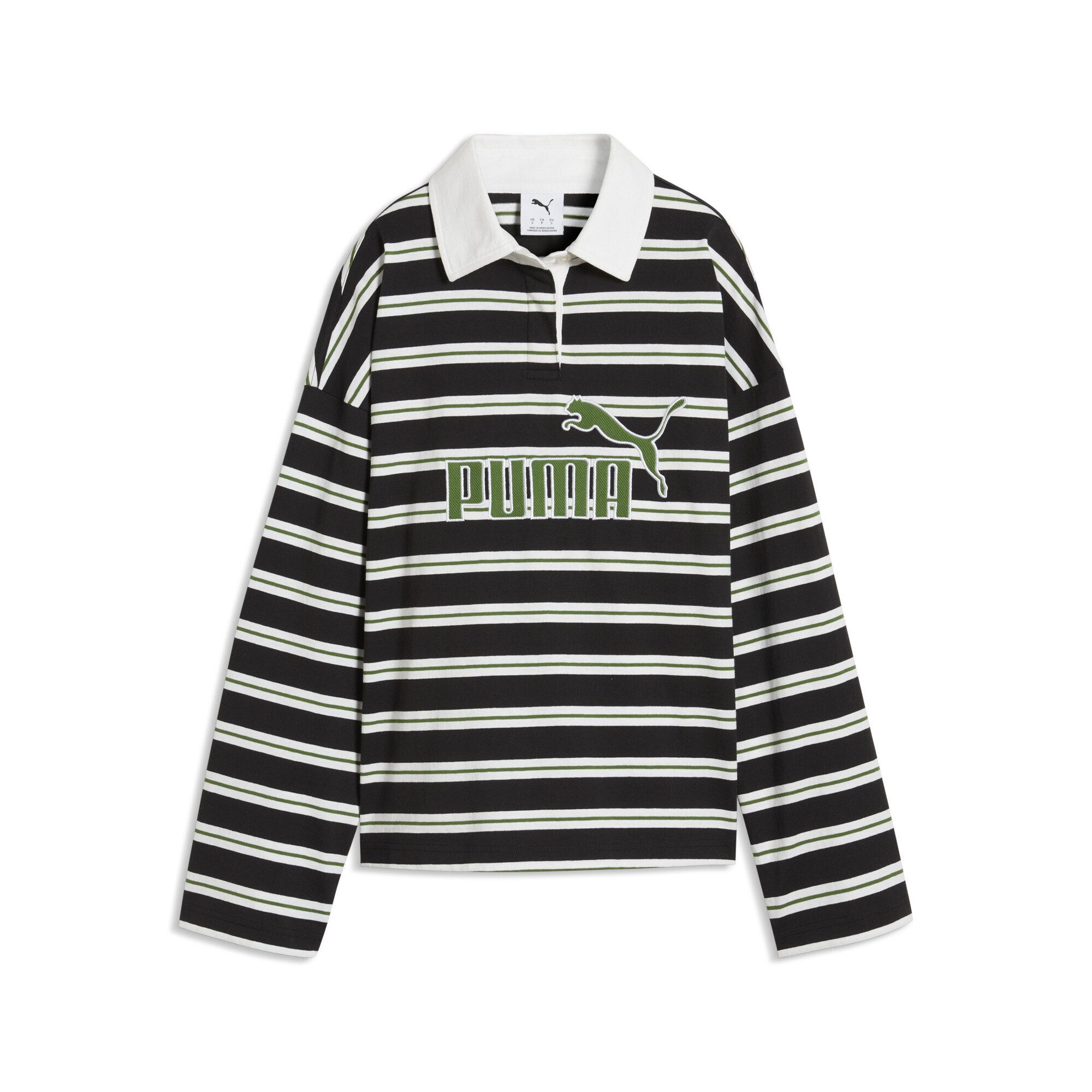 PUMA Poloshirt Essentials Elevated No.1 Logo Oversized Rugby Polo Damen