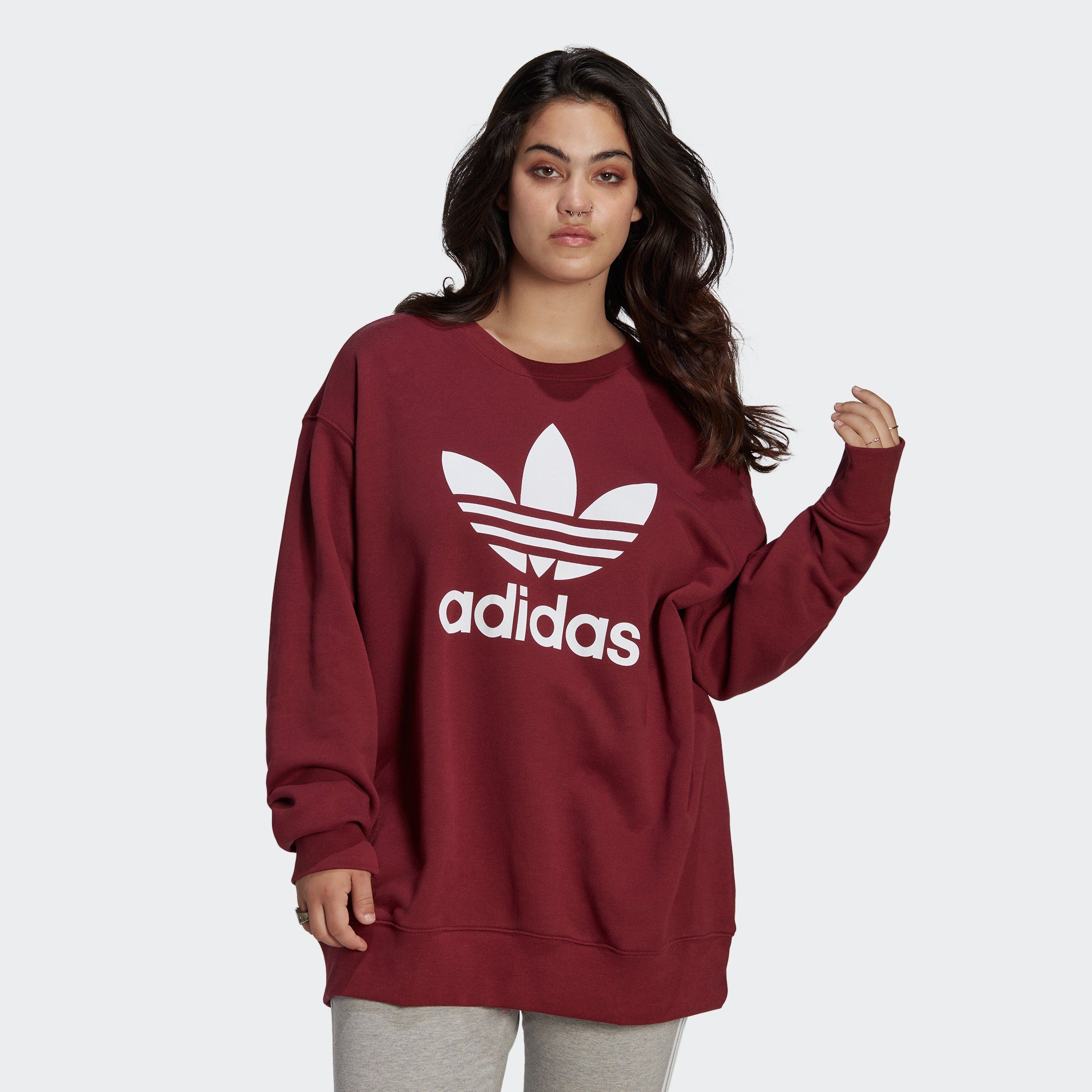 Originals adidas TREFOIL Red GRÖSSEN GROSSE Sweatshirt – Shadow