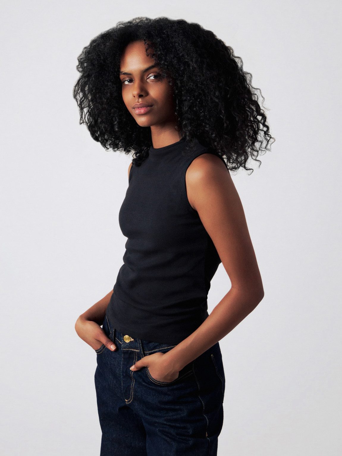 HONEST BASICS Ripptanktop Mock-Top mit OCS günstig online kaufen