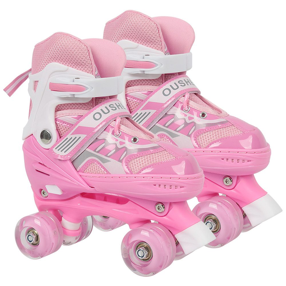 JEOBEST Rollschuhe Verstellbare Rollschuhe für Kinder, Atmungsaktiv Quad Skates, Für Mädchen und Jungen, Weihnachts Geschenke, Größen 27-37 – Bild 3 von 5