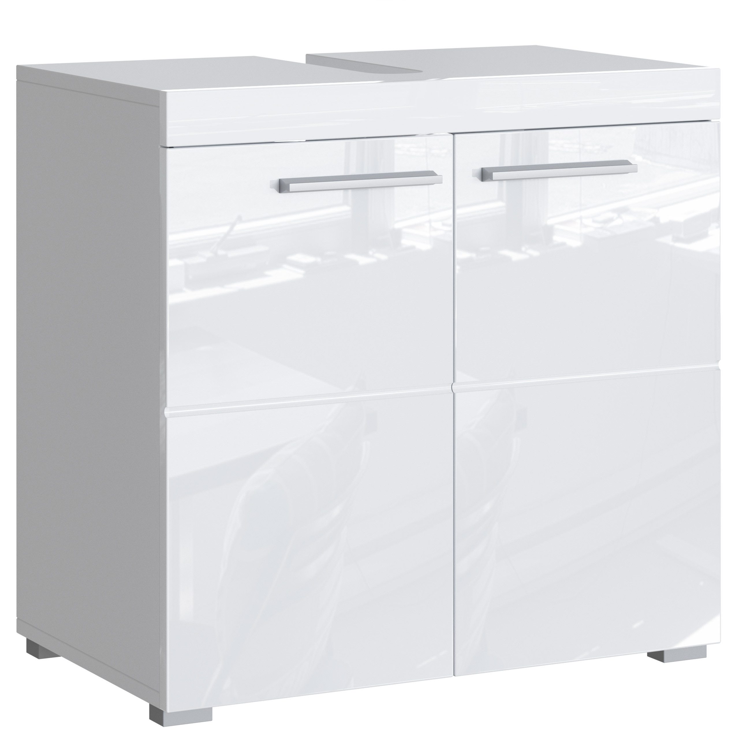 Waschbeckenunterschrank Weiß 60 cm