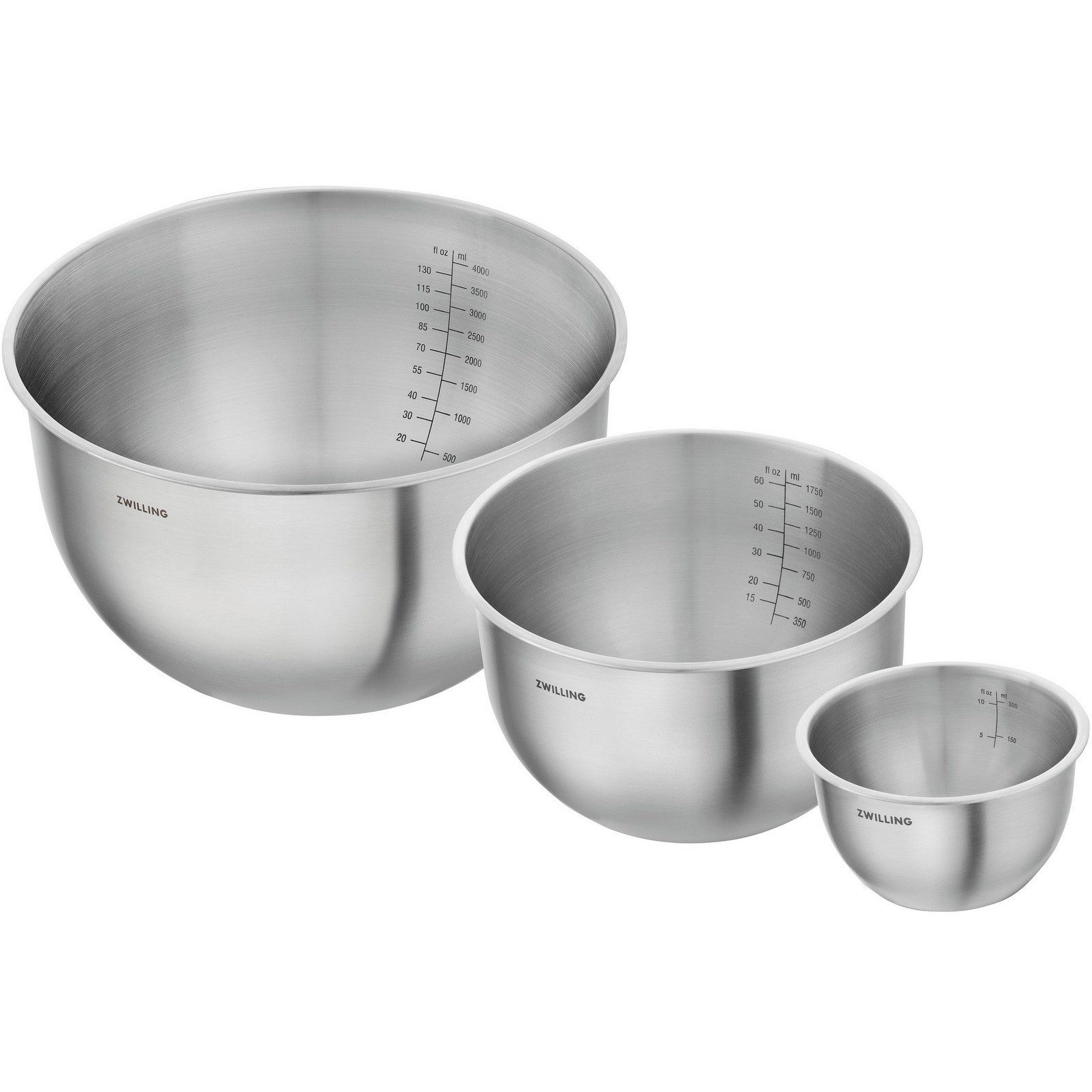 Zwilling Schüssel Fresh & Save Bowls, Edelstahl, (3-tlg), Edelstahl